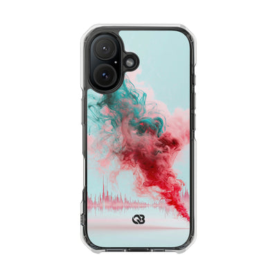 Sonic Bloom · Clear Impact Magnetic Phone Case for iPhone · Red