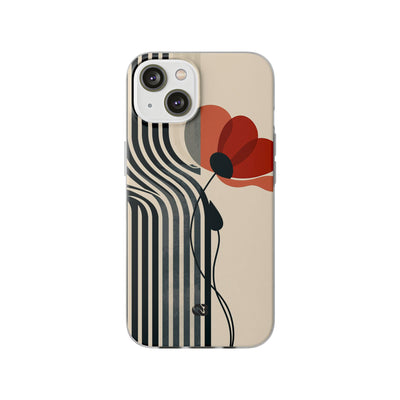 Modernist Poppy · Lite Phone Case for iPhone ·  Beige
