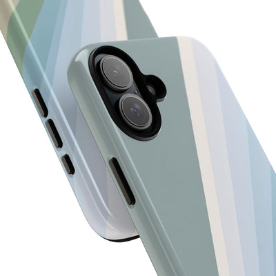 Green Tough Phone Case for iPhone - Sage Prism Beam