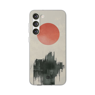 Crimson Sun Strokes · Soft Phone Case for Samsung