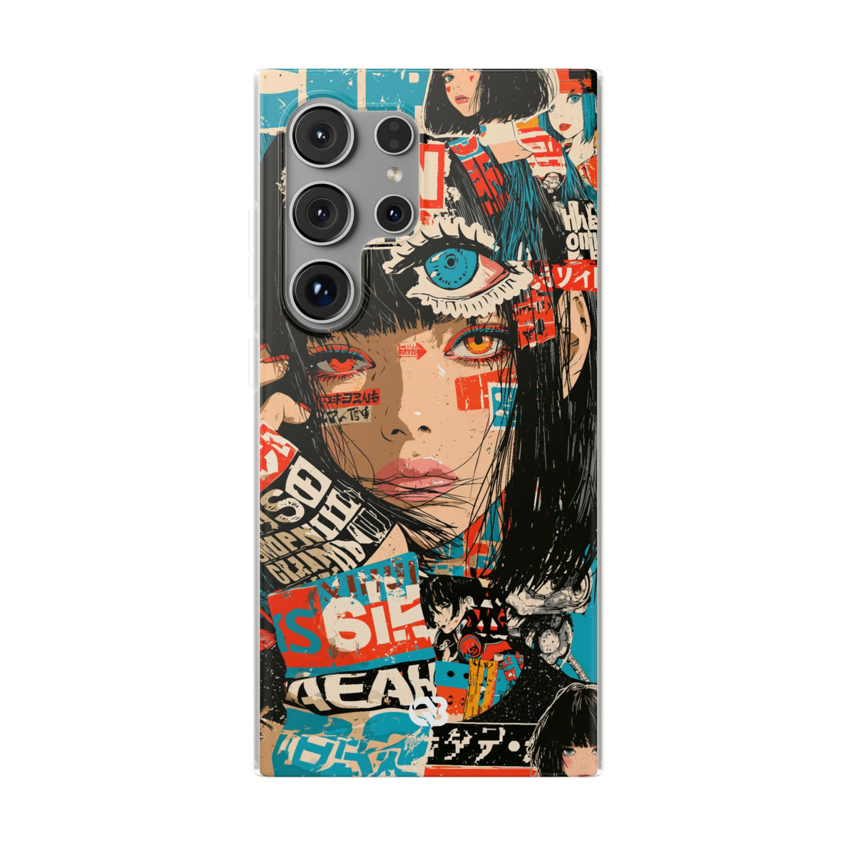 Shibuya Street Collage · Lite Phone Case for Samsung · Red