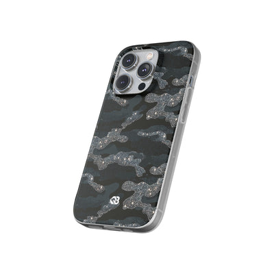 Glitter Shadow Camo · Lite Phone Case for iPhone ·  Black
