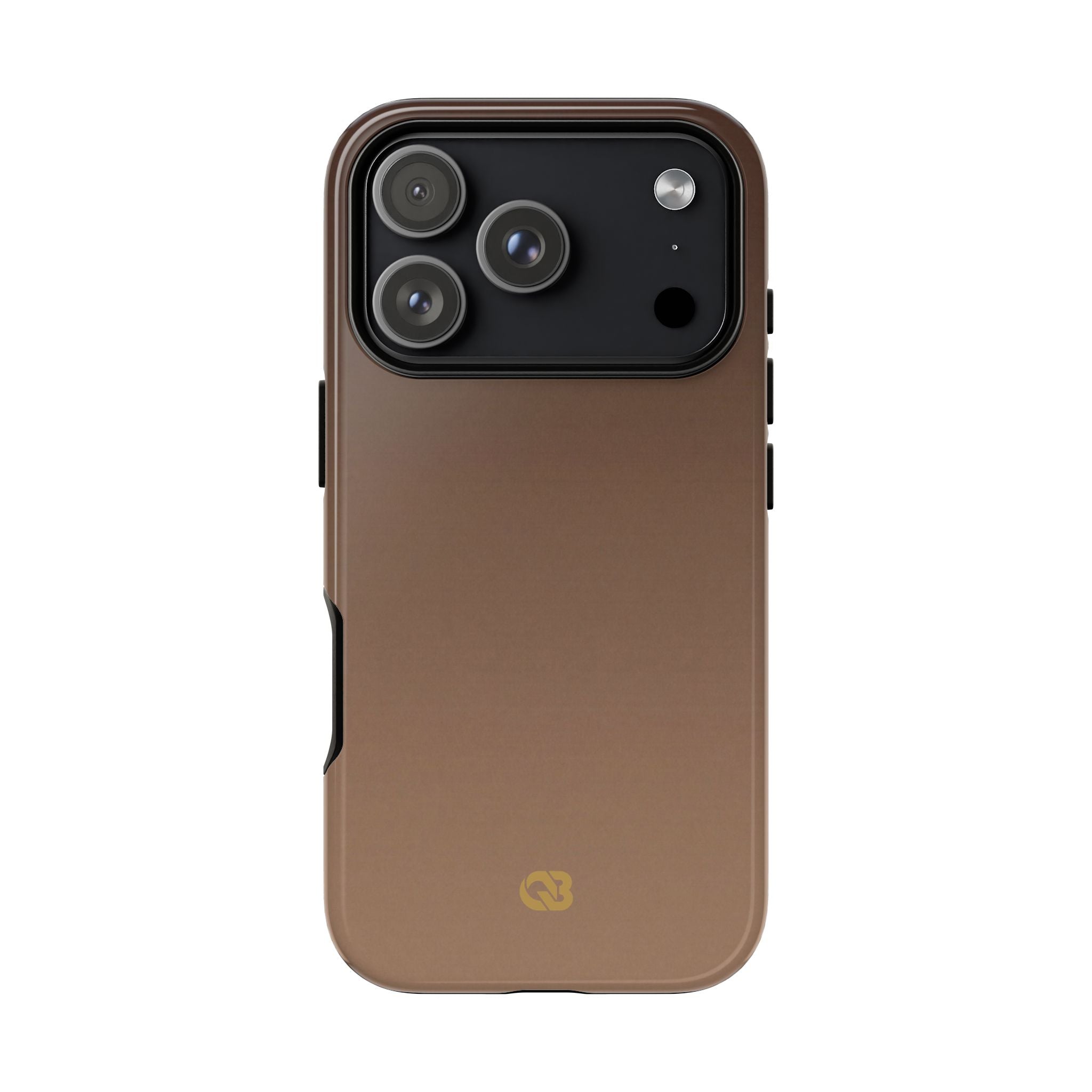 Brown Tough Phone Case for iPhone - Smoked Caramel Fade