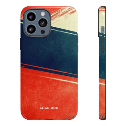 Blue Diagonal Motion iPhone 13 Pro Max Case - Tough