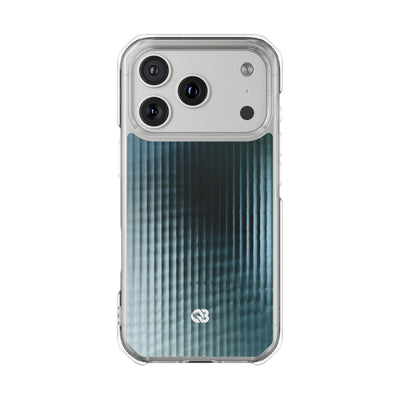 Blue Impact MagSafe Phone Case for iPhone - Glacial Reeded Glass