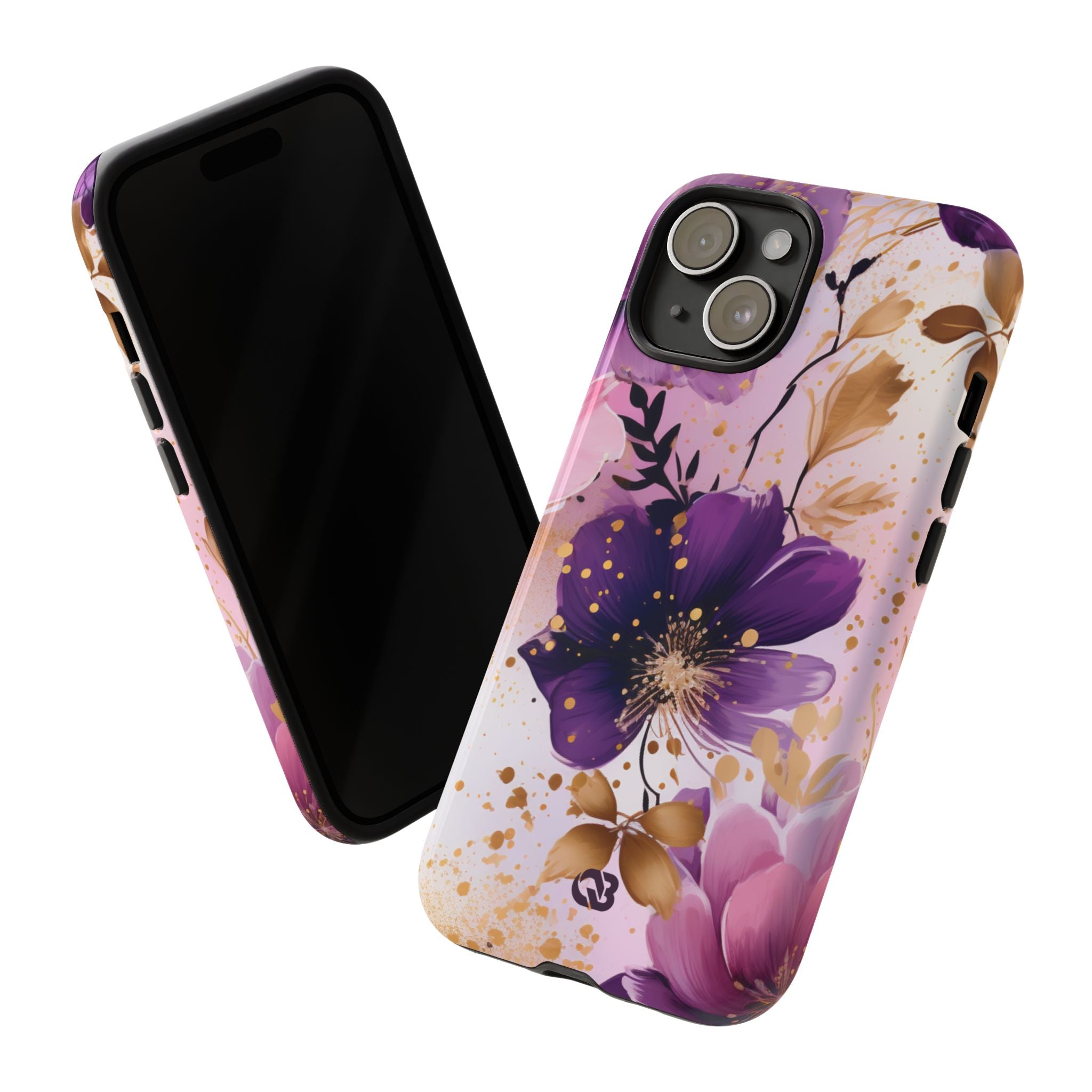 Gilded Violet Bloom · Tough Phone Case for iPhone