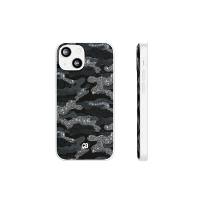 Glitter Shadow Camo · Lite Phone Case for iPhone ·  Black
