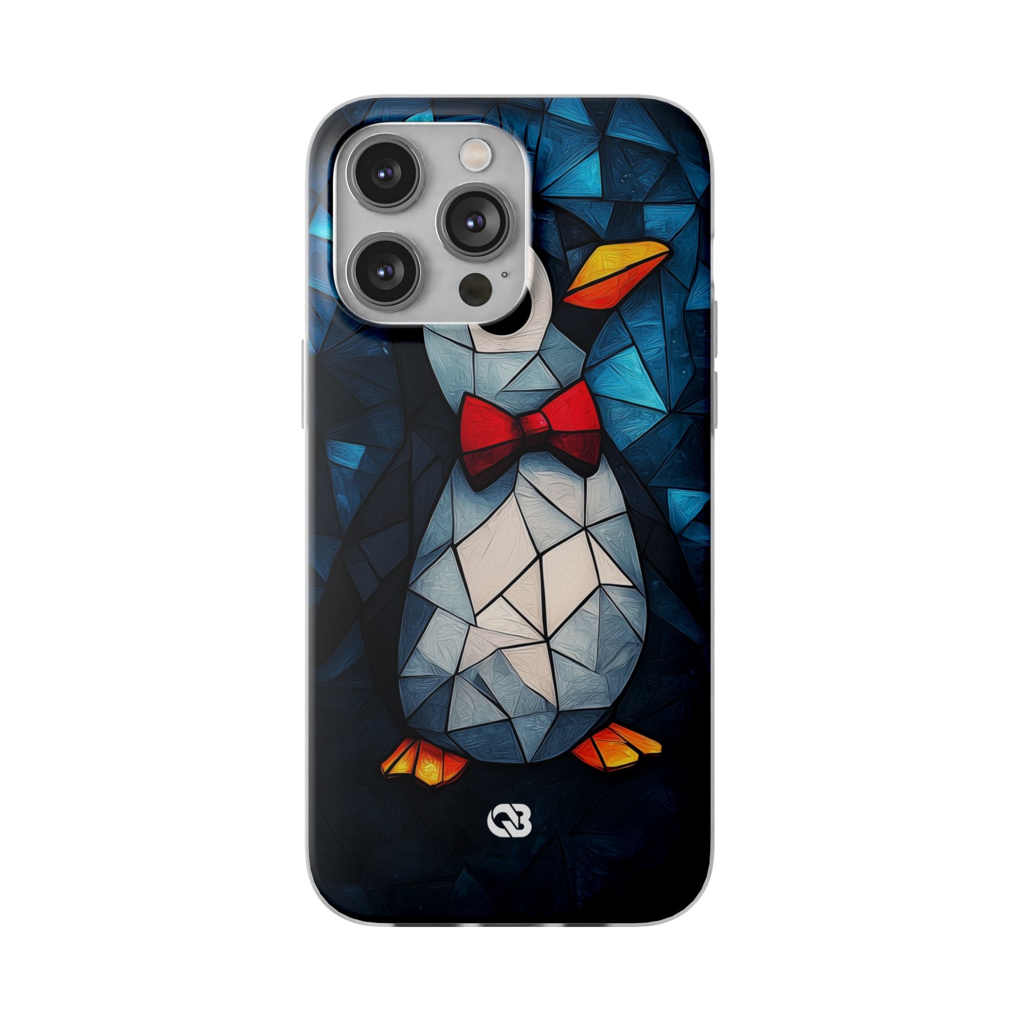 Mosaic Bowtie Penguin · Soft Phone Case for iPhone