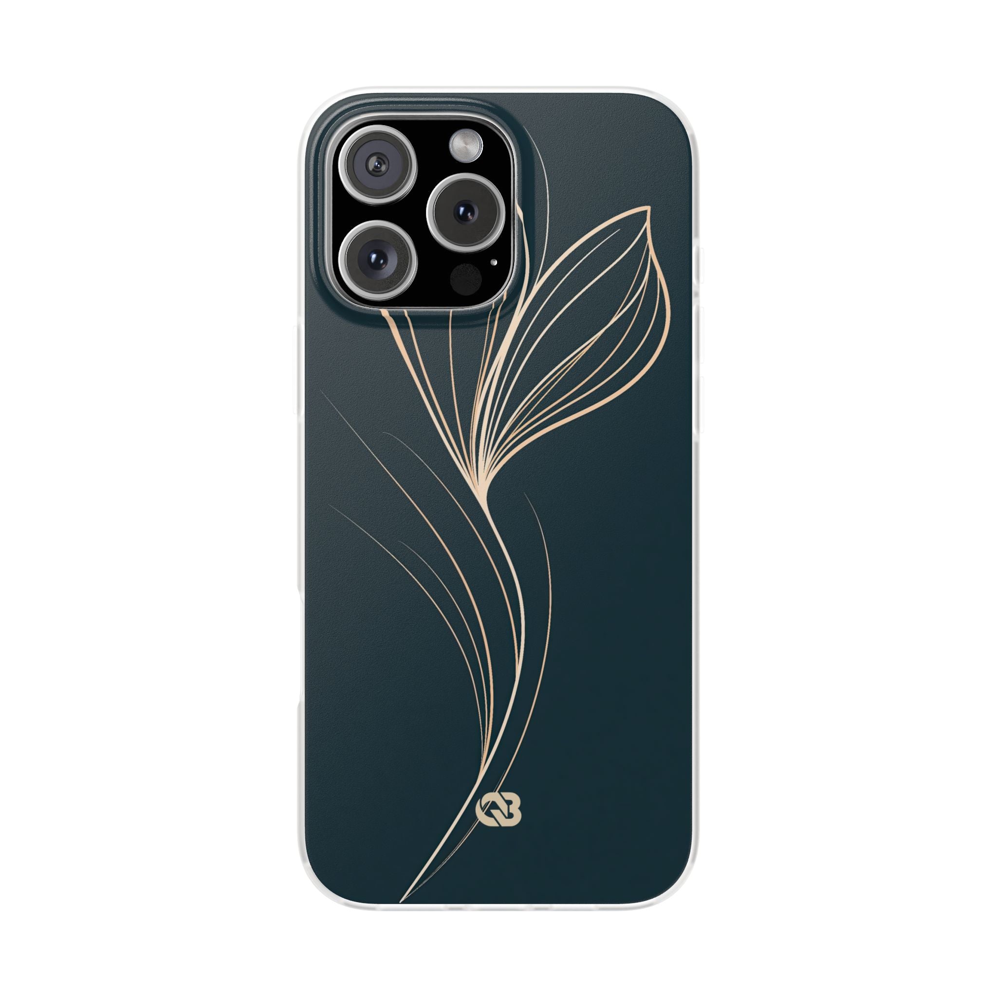 Teal Lite Phone Case for iPhone - Sandstone Silk Flora