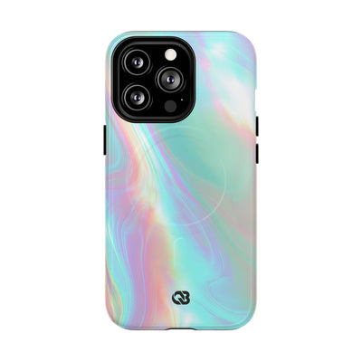 Prismatic Liquid Light · Tough 2.0 Magnetic Phone Case for iPhone · Teal