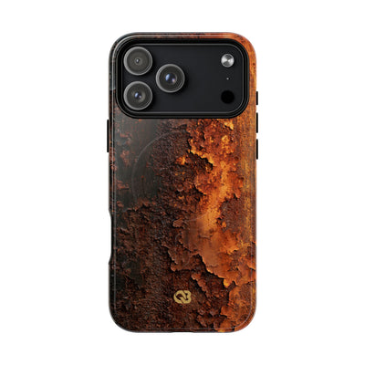 Orange Tough 2.0 Magsafe Phone Case for iPhone - Oxidized Iron Crust