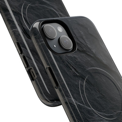 Black Tough 2.0 Magsafe Phone Case for iPhone - Midnight Slate Ridge
