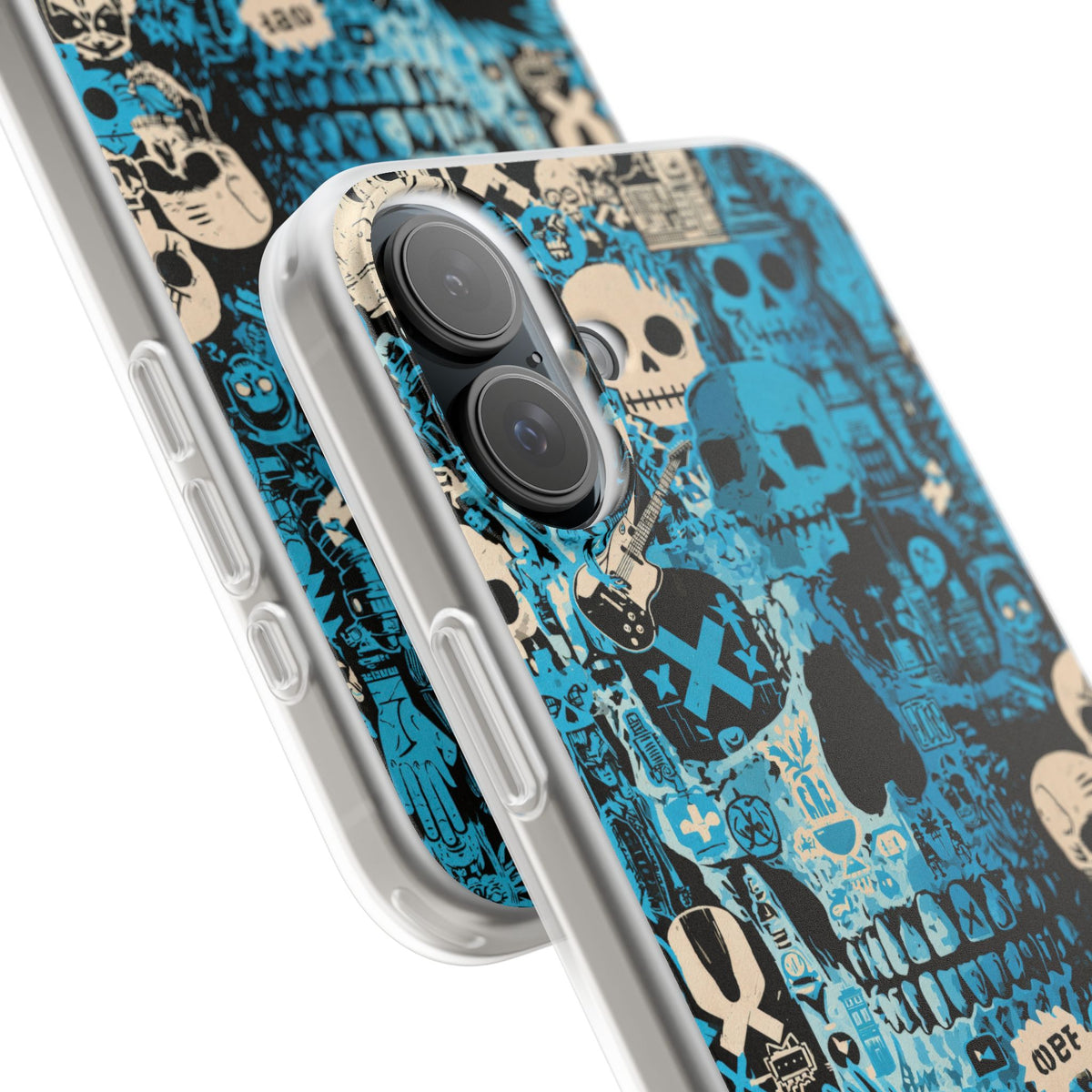 Electric Skull Graffiti · Lite Phone Case for iPhone ·  Blue