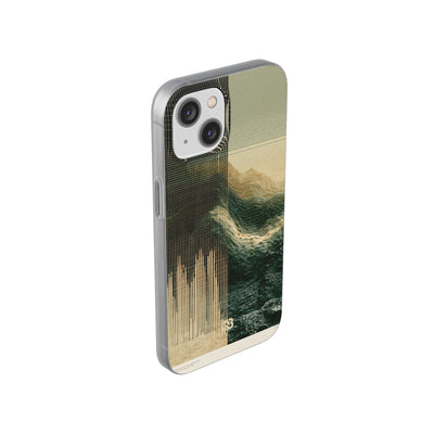 Beige Lite Phone Case for iPhone - Veridian Data Ridge