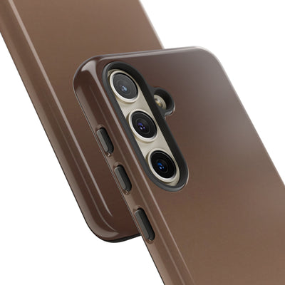 Brown Tough Phone Case for Samsung - Smoked Caramel Fade