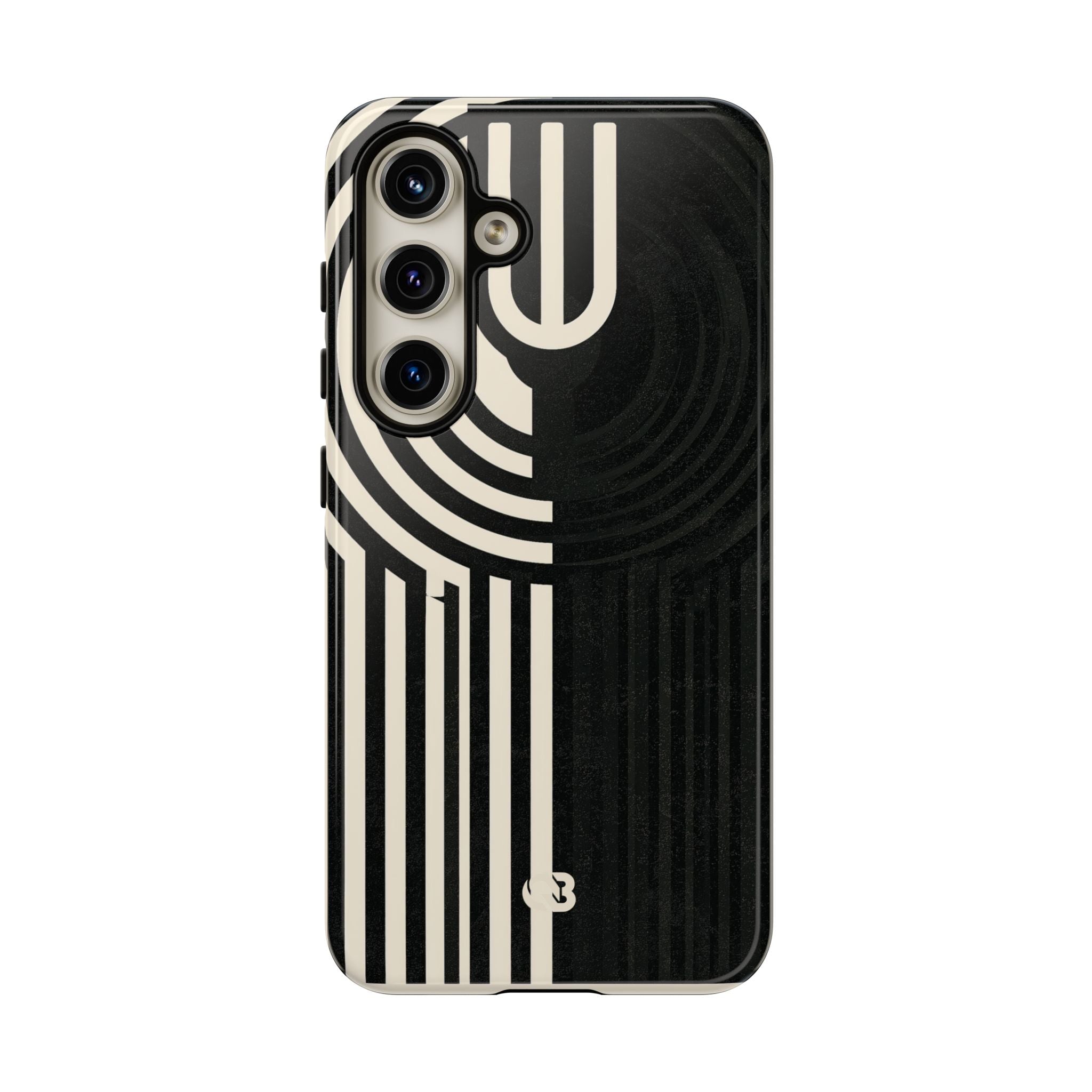 Beige Tough Phone Case for Samsung - Monolith Ivory Signal