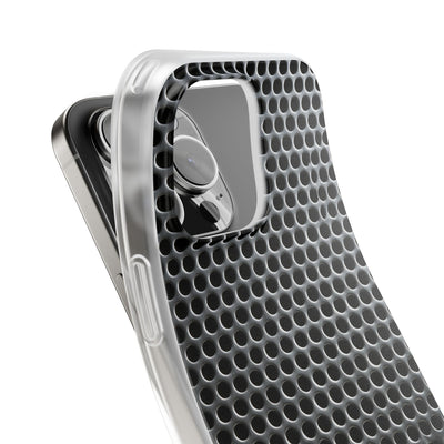Silver Lite Phone Case for iPhone - Brutalist Steel Mesh