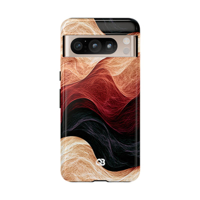Ember Wave Dispersion · Tough Phone Case for Pixel ·  Red