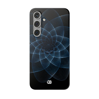 Blue Lite Phone Case for Samsung - Cobalt Geometric Bloom