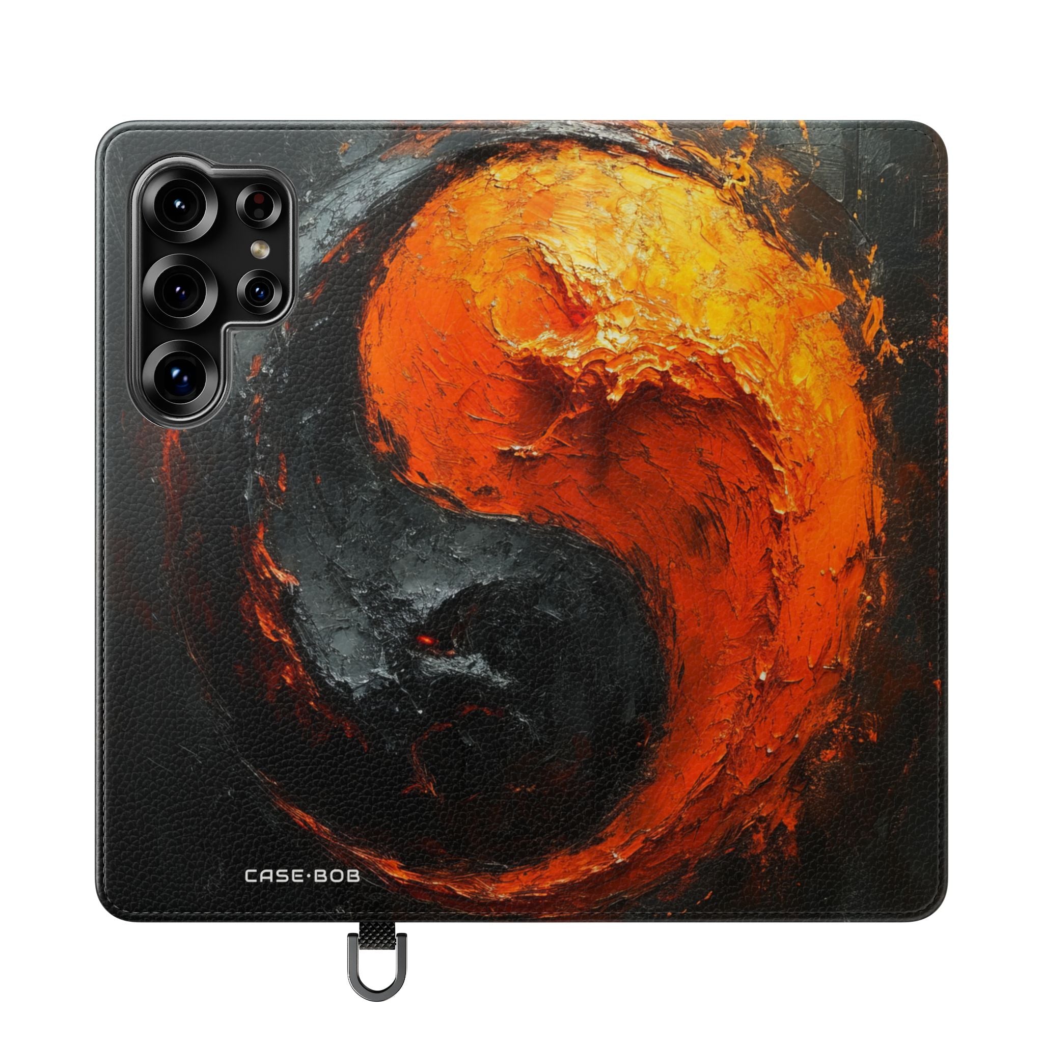 Vurige Yin Yang - Samsung S25 Ultra Case - Portemonnee