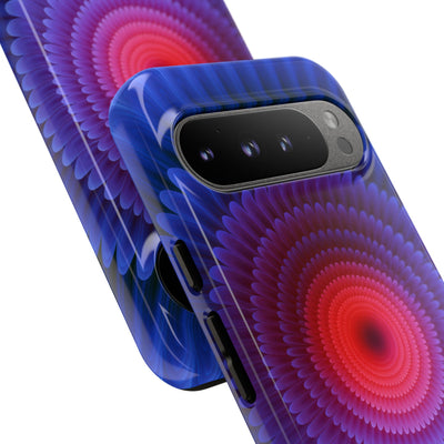 Radial Spectrum Bloom · Tough Phone Case for Pixel ·  Blue
