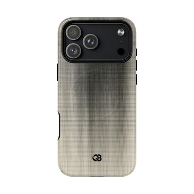 Beige Tough 2.0 Magsafe Phone Case for iPhone - Carbon Screen Grid