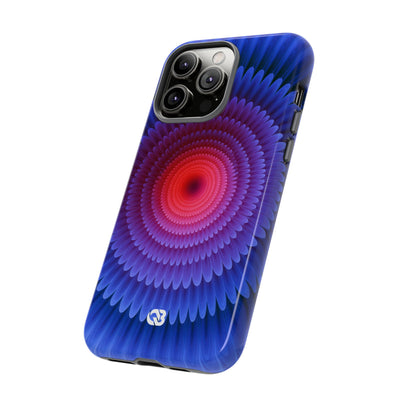 Radial Spectrum Bloom · Tough Phone Case for iPhone · Blue