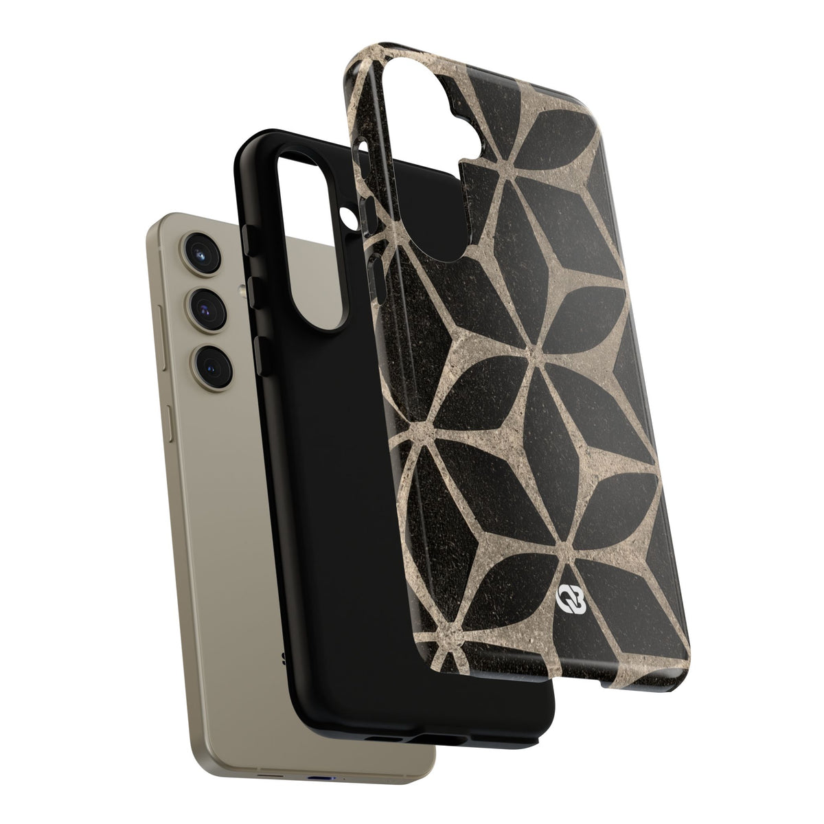 Concrete Mosaic Star · Tough Phone Case for Samsung · Black