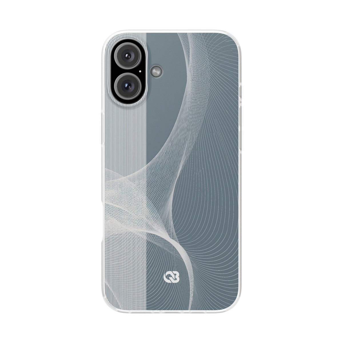 Slate Contour Drift · Lite Phone Case for iPhone ·  Grey