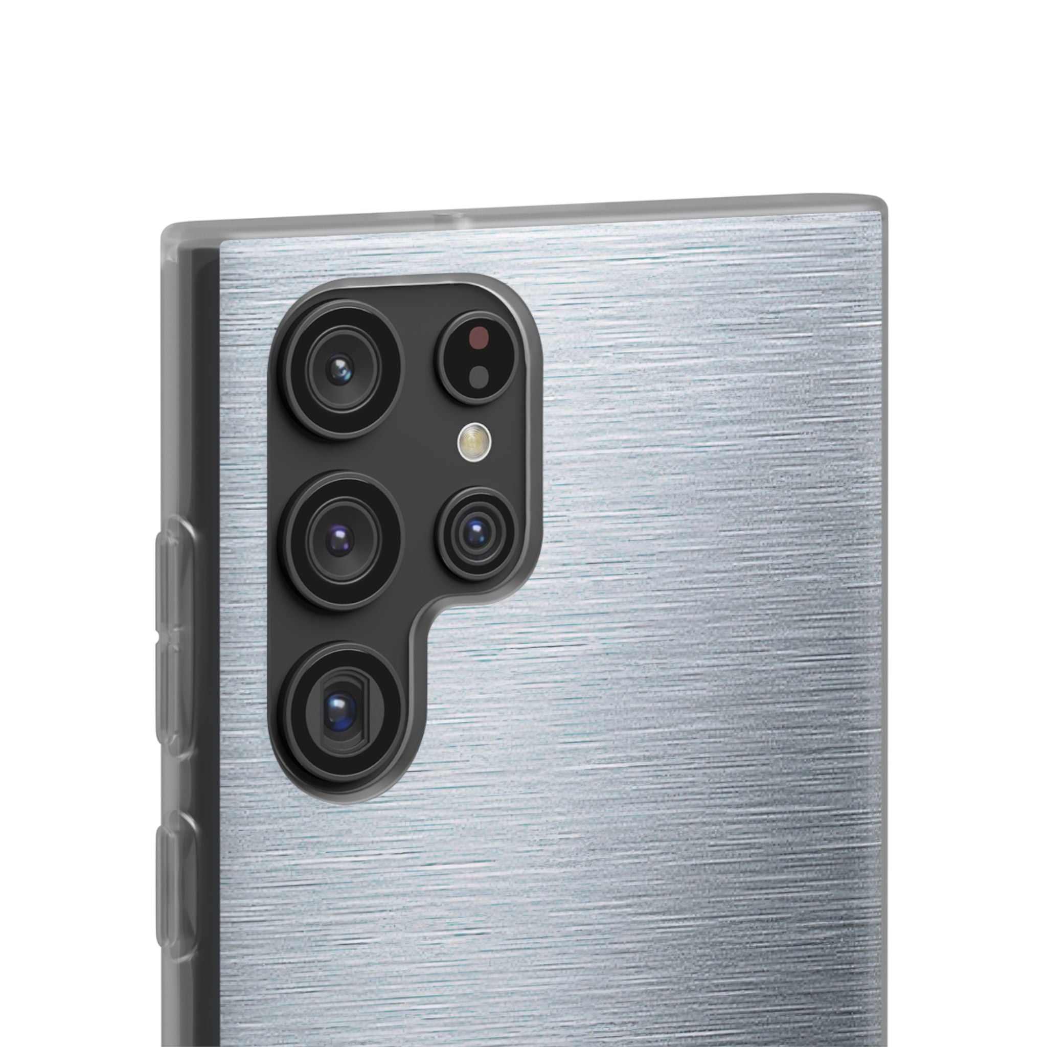 Silver Lite Phone Case for Samsung - Satin Chrome Grain