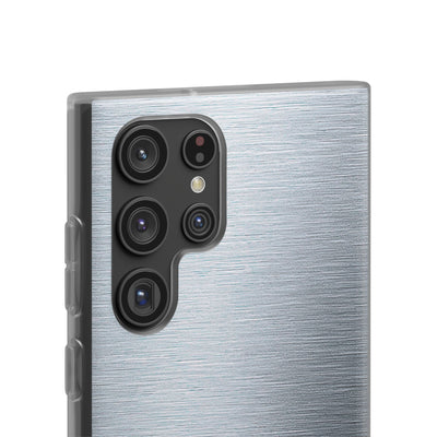 Silver Lite Phone Case for Samsung - Satin Chrome Grain