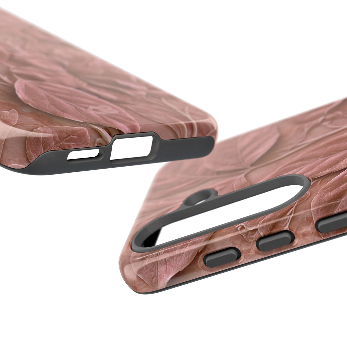 Blush Rose Relief · Tough Phone Case for Samsung · Pink