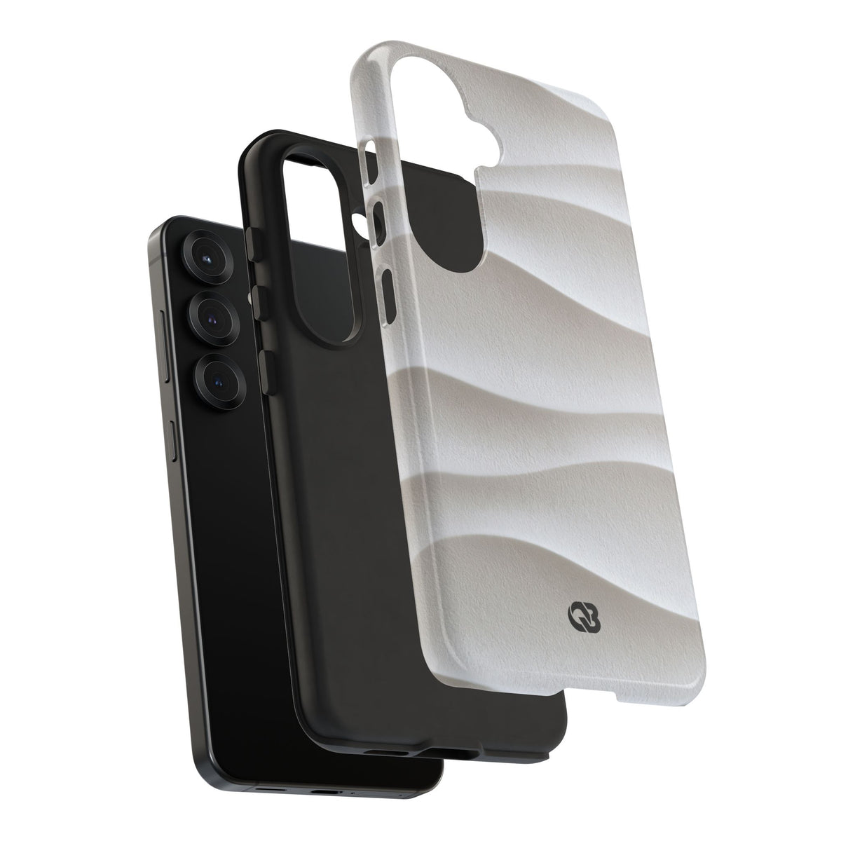 Sculpted Dune Relief · Tough Phone Case for Samsung · White