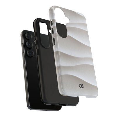 Sculpted Dune Relief · Tough Phone Case for Samsung · White