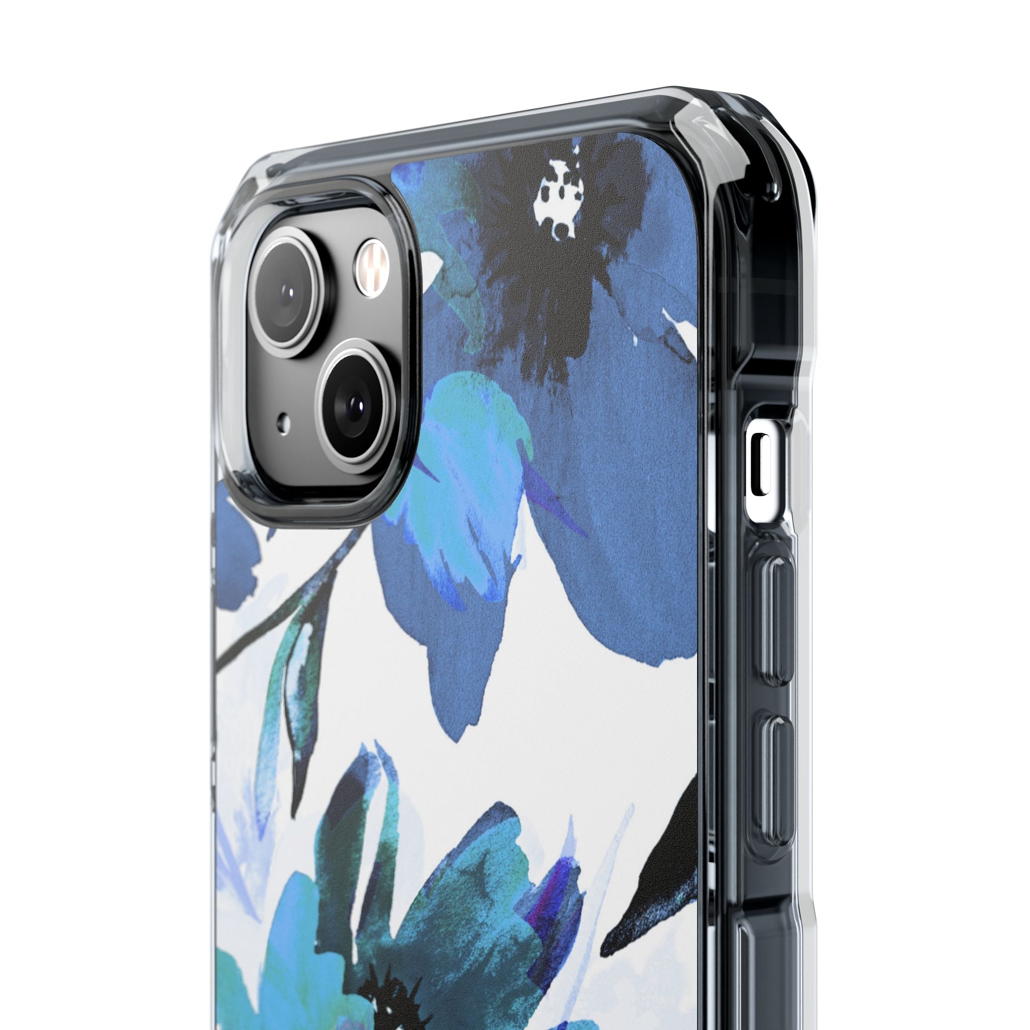 Blue Blossom Radiance iPhone 14 Plus Case - Impact