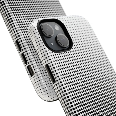 Black Tough 2.0 Magsafe Phone Case for iPhone - Obsidian Halftone Flux