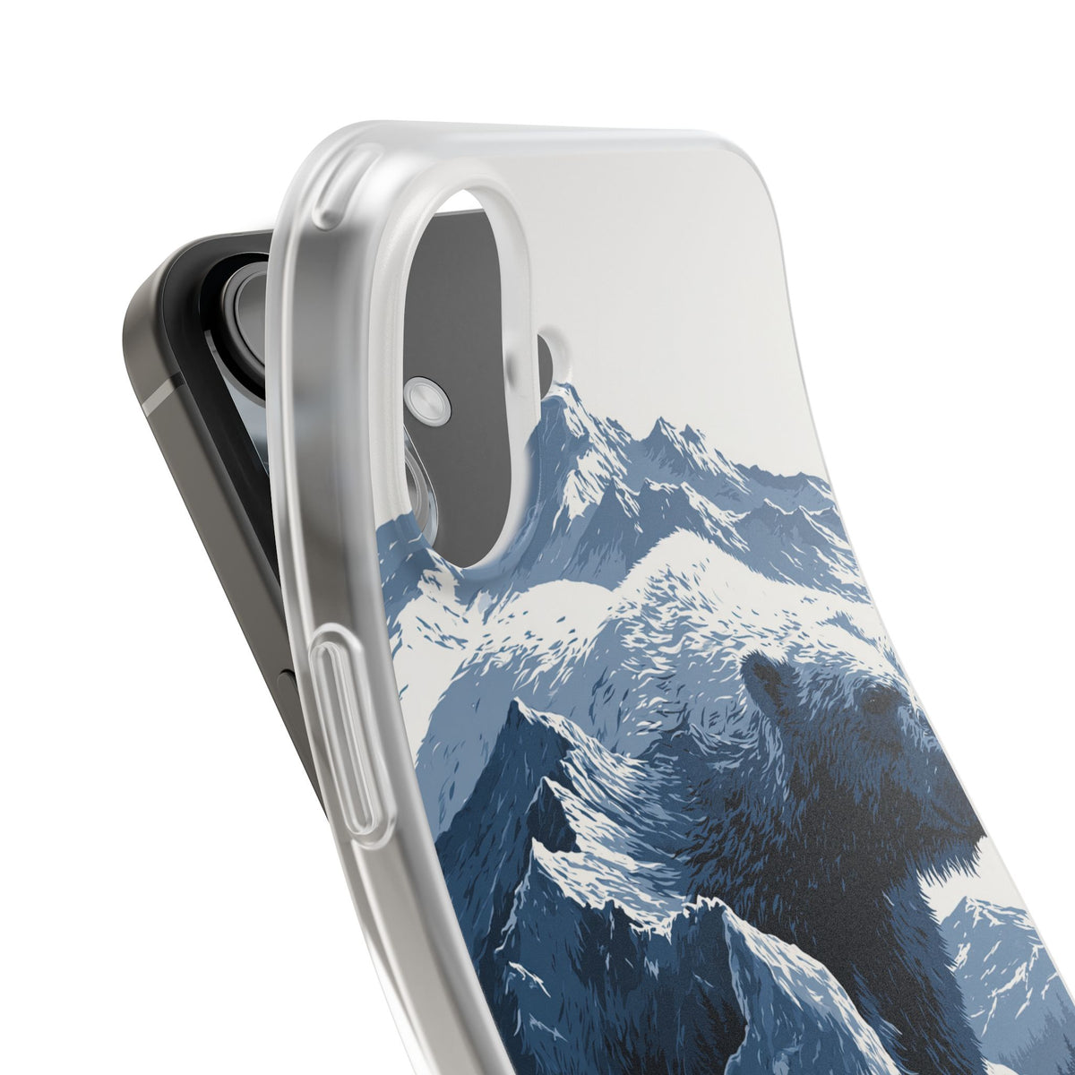 Fjord Summit Bear · Lite Phone Case for iPhone ·  Blue