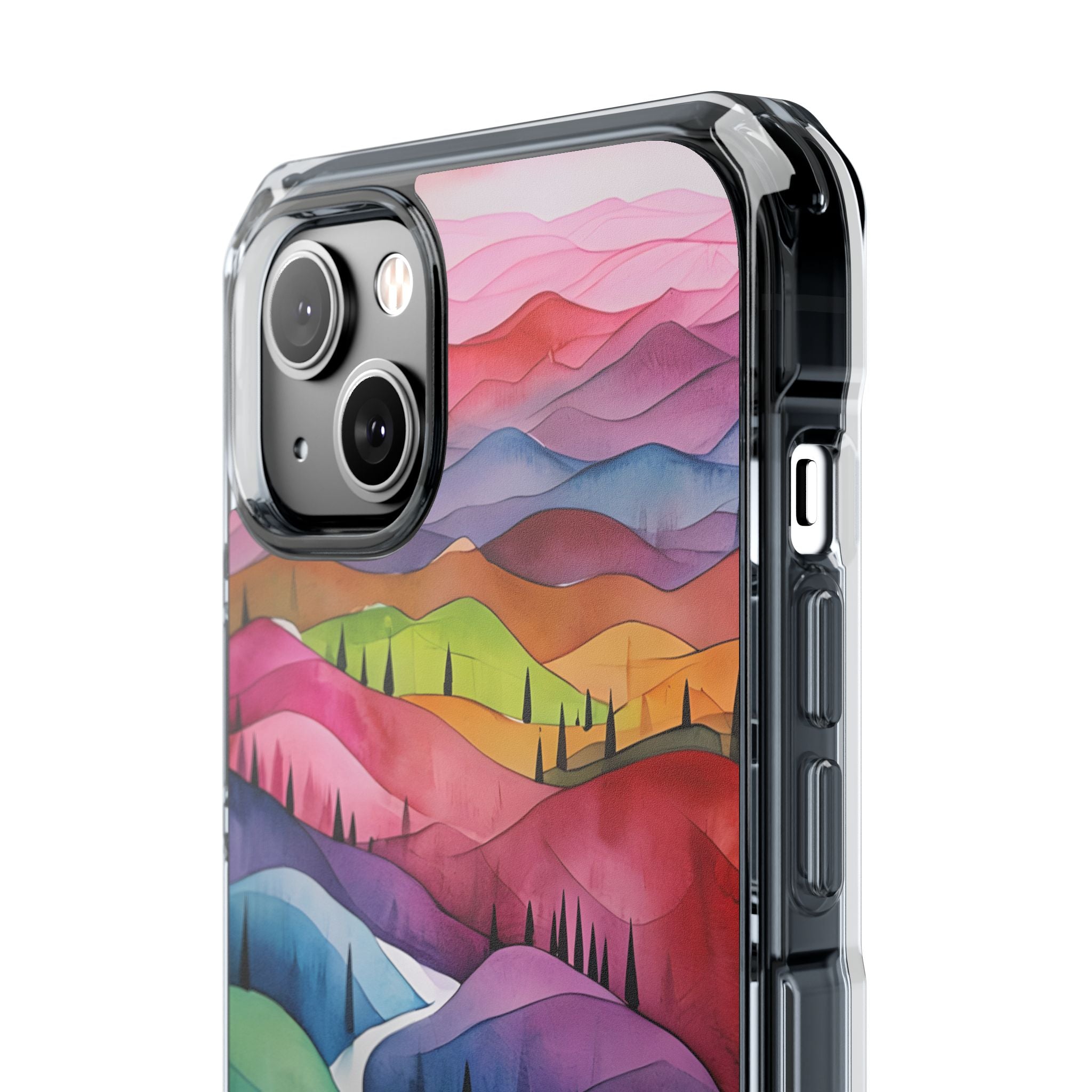 Fluid Rainbow Ridge · Impact Coque de téléphone pour iPhone · Magsafe