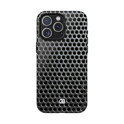 Brushed Perforated Steel · Tough 2.0 Magnetic Phone Case for iPhone · Silver