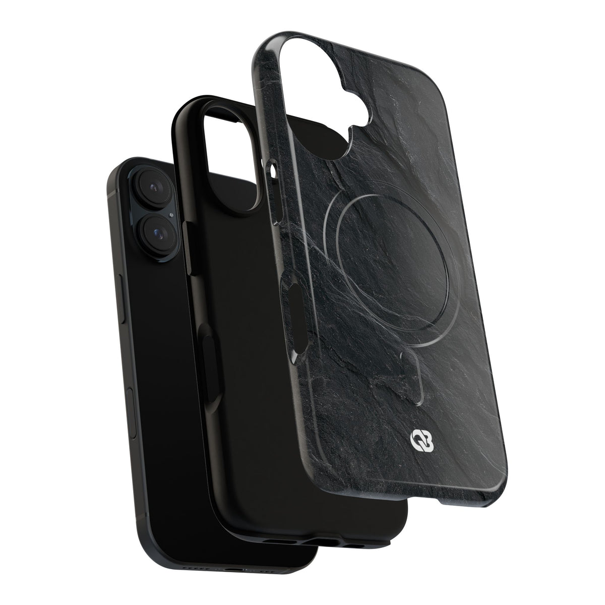 Dark Slate Strata · Tough 2.0 Magnetic Phone Case for iPhone · Black