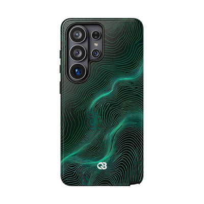 Emerald Topo Ridge · Tough Phone Case for Samsung · Green