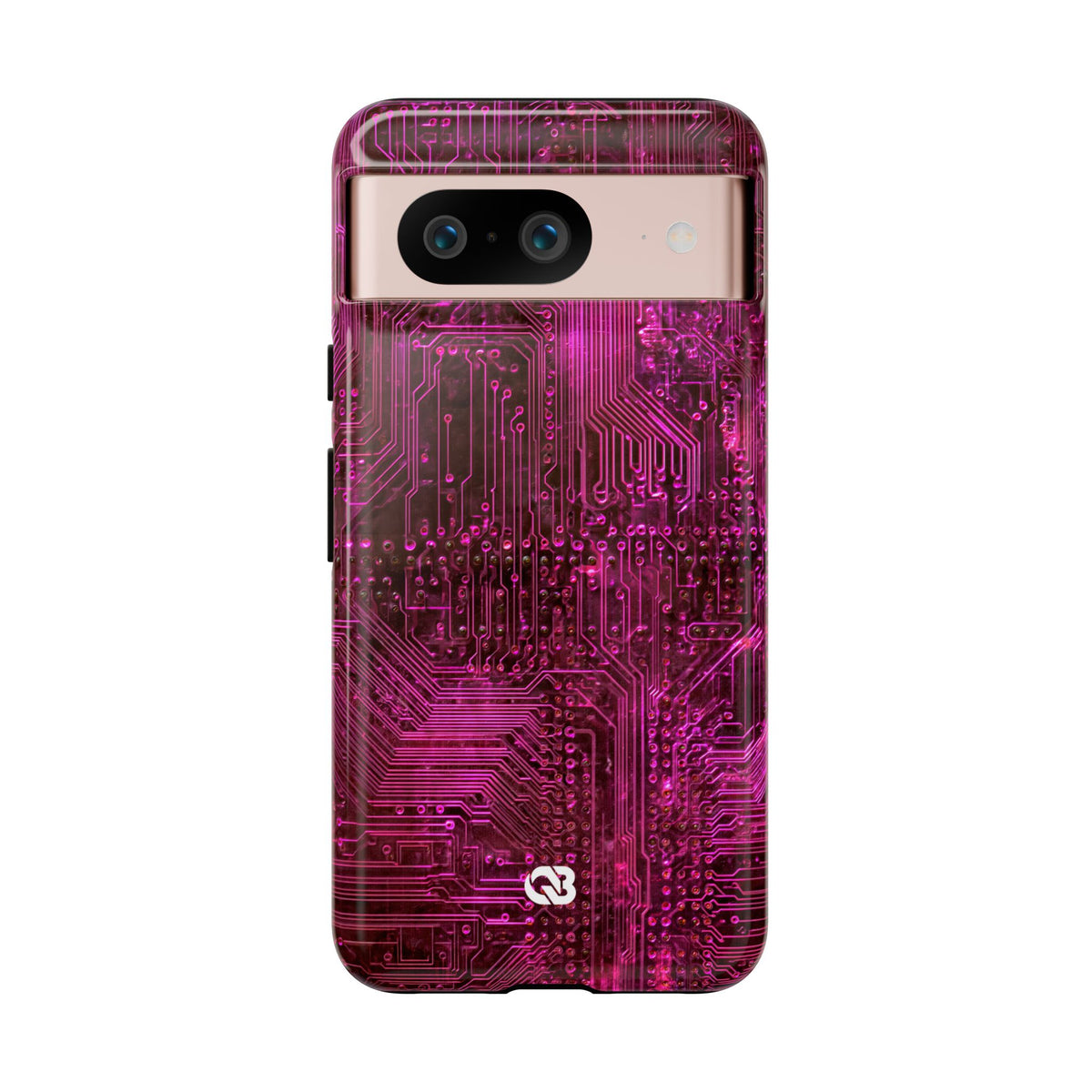 Magenta Circuit Trace · Tough Phone Case for Pixel ·  Pink