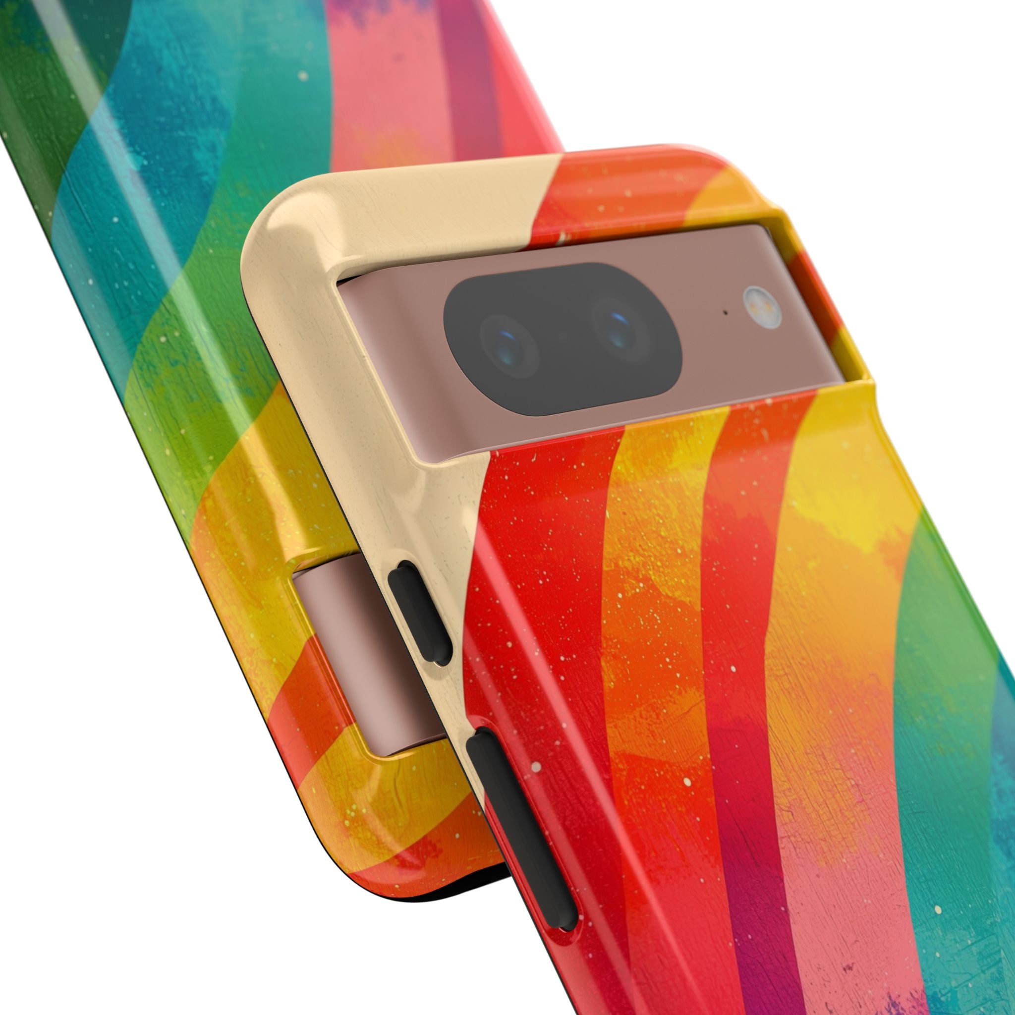 Texturierter Regenbogenbogen Google Pixel 8 Case - Tough