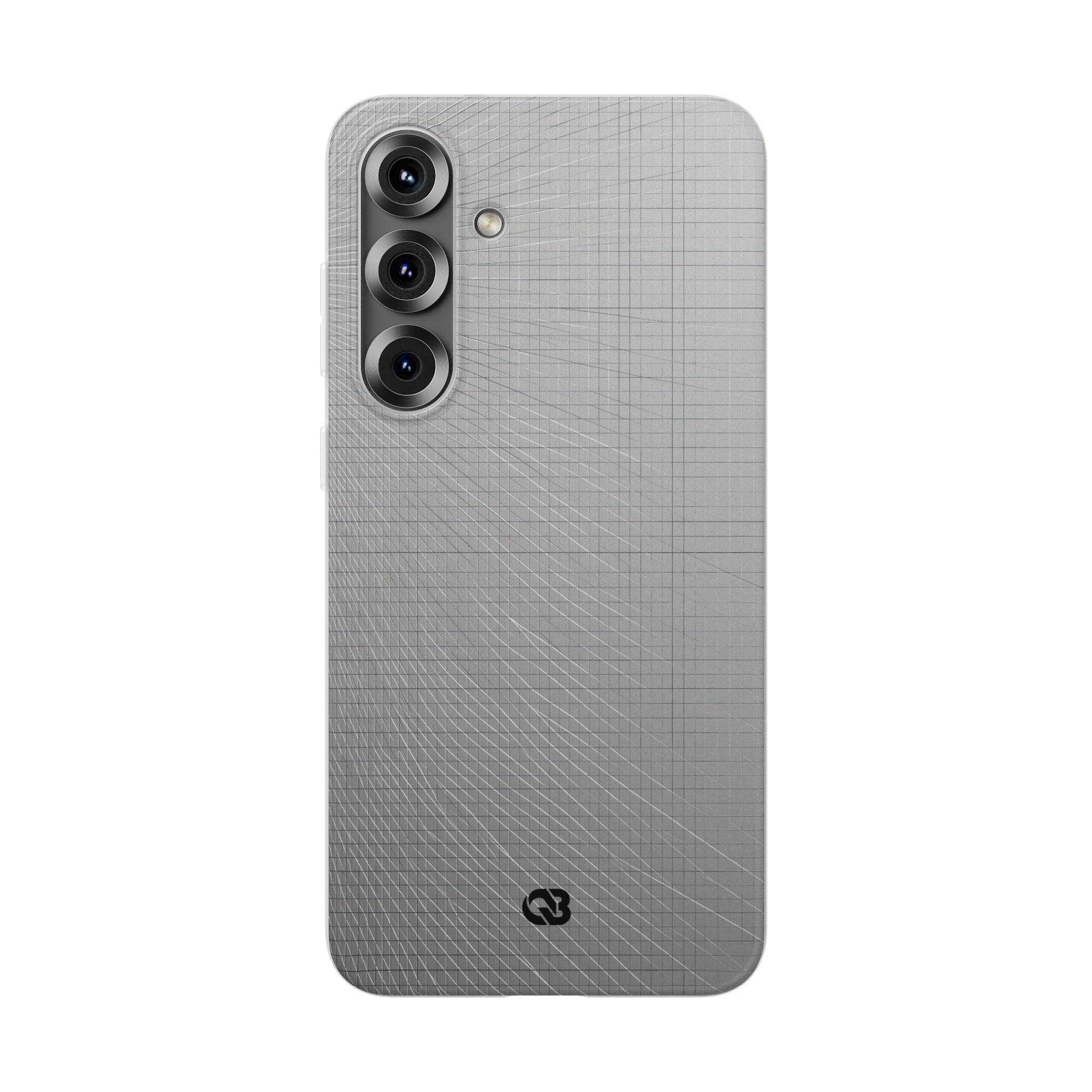 Grey Lite Phone Case for Samsung - Chrome Mesh Warp