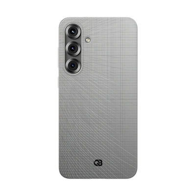 Grey Lite Phone Case for Samsung - Chrome Mesh Warp