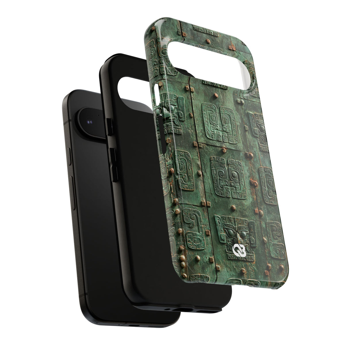 Dynastic Bronze Relief · Tough Phone Case for Pixel ·  Green