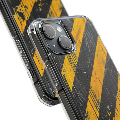 Urban Hazard Decay · Clear Impact Magnetic Phone Case for iPhone · Black