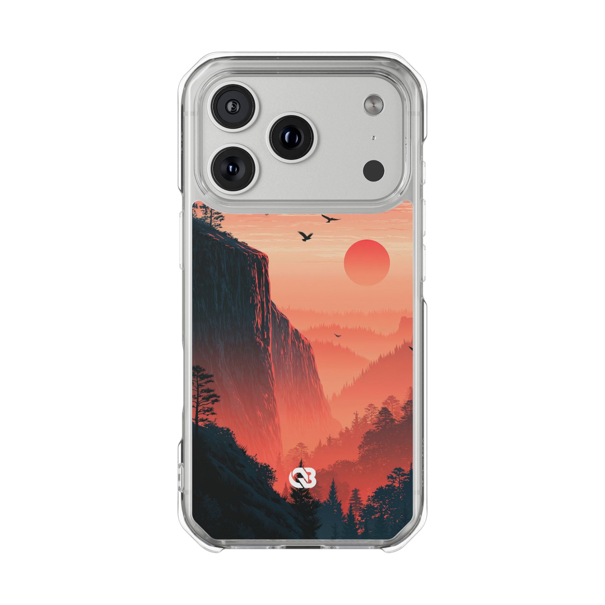 Orange Impact MagSafe Phone Case for iPhone - Crimson Ridge Flight