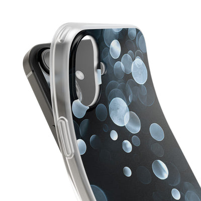 Black Lite Phone Case for iPhone - Silver Orbit Glow