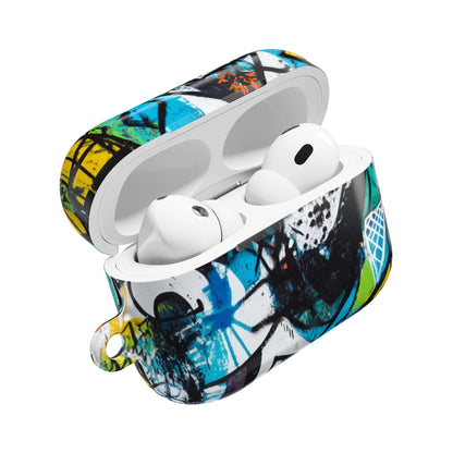 Bold Shapes Blauw - AirPods Case